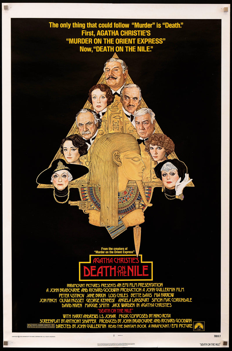 Death on the Nile 1 Sheet (27x41) Original Vintage Movie Poster