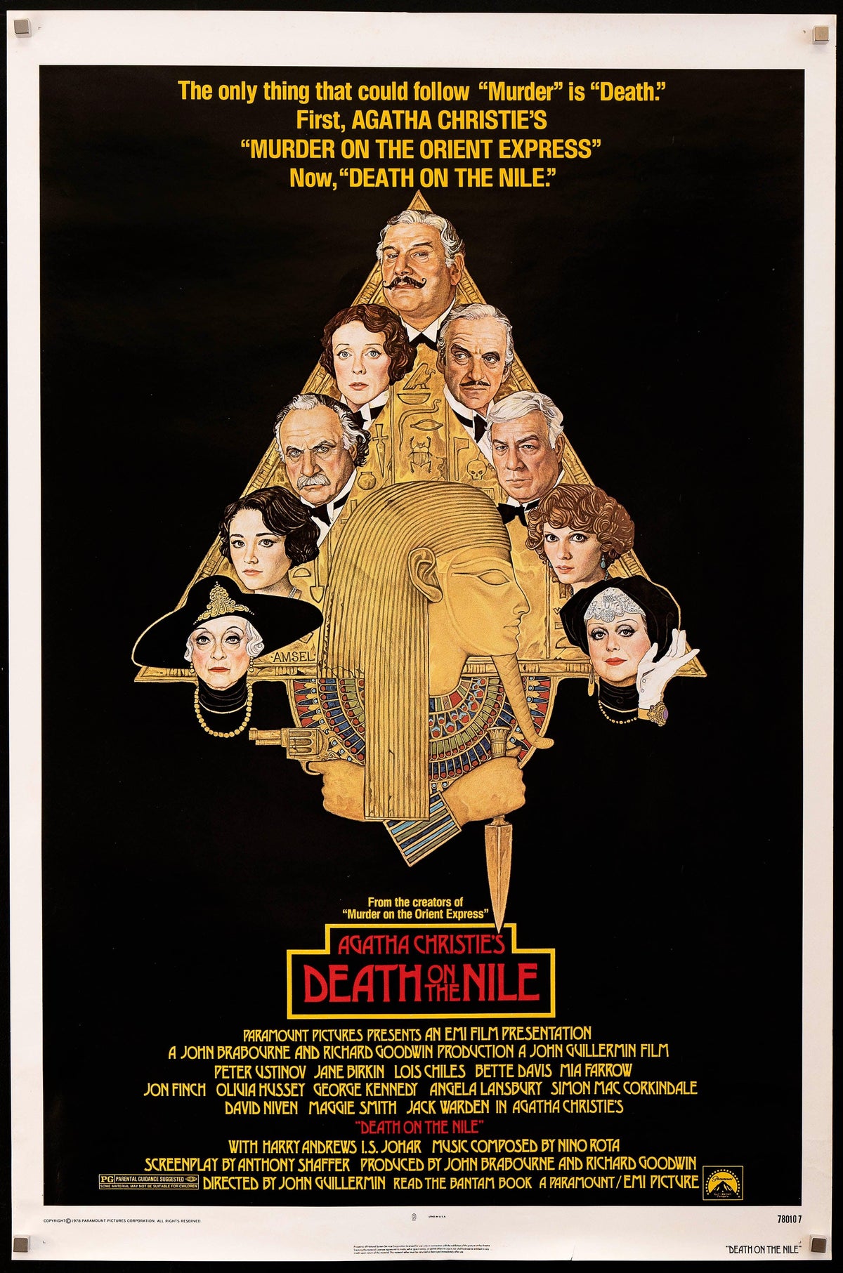 Death on the Nile Original Vintage Movie Poster