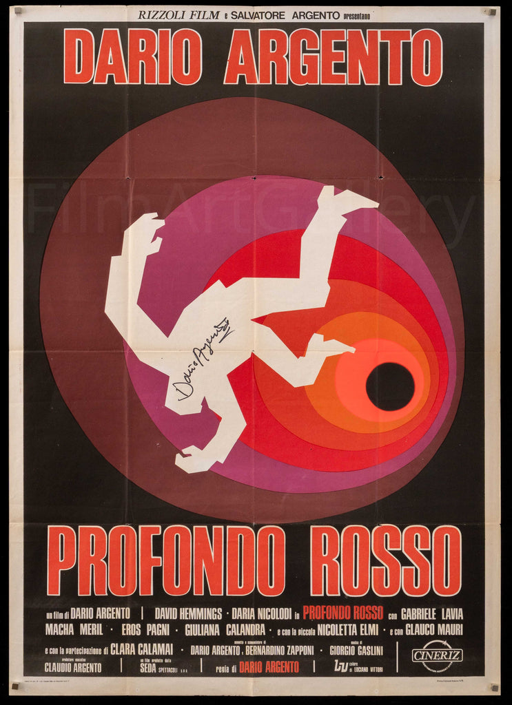 Deep Red (Profondo Rosso) Original Vintage Movie Poster