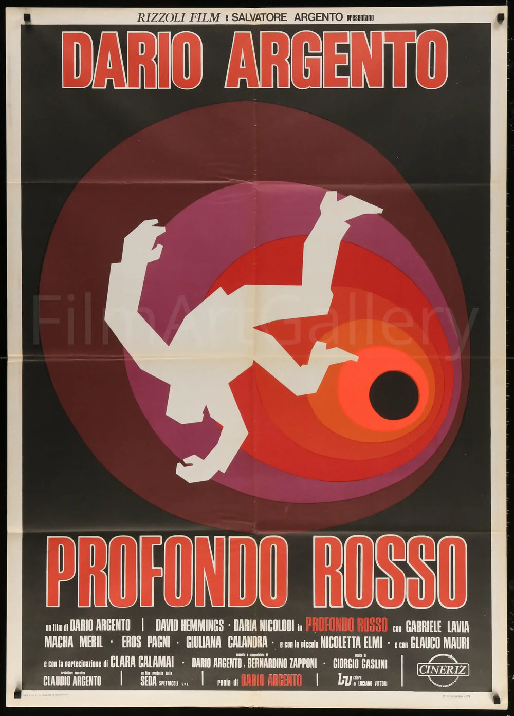 Deep Red (Profondo Rosso) Original Vintage Movie Poster