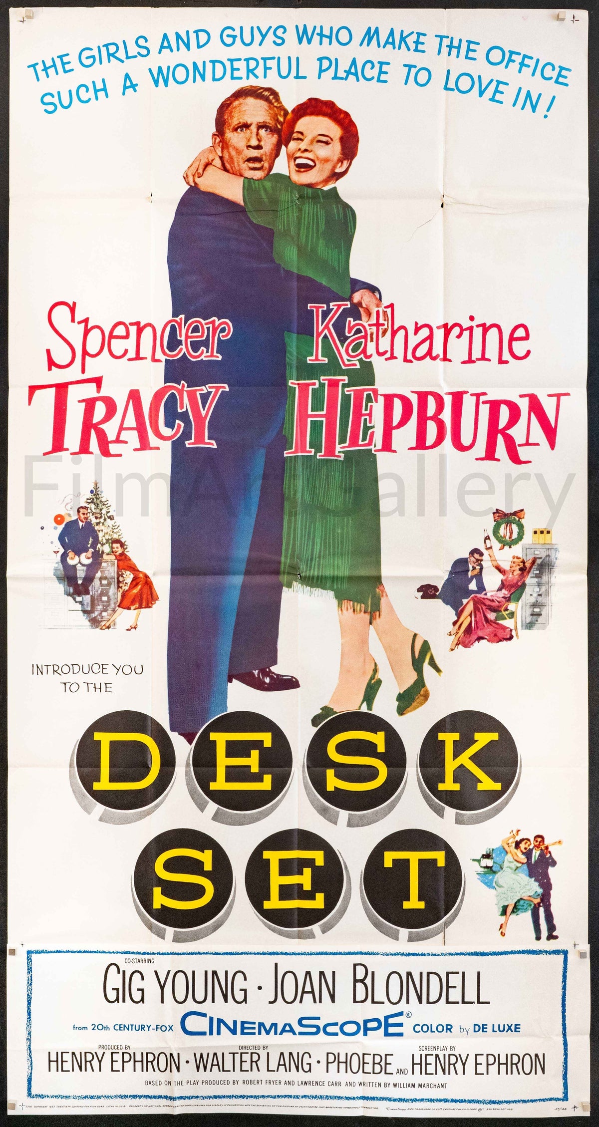 Desk Set Original Vintage Movie Poster