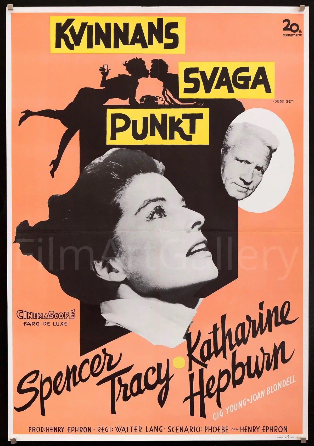 Desk Set Original Vintage Movie Poster