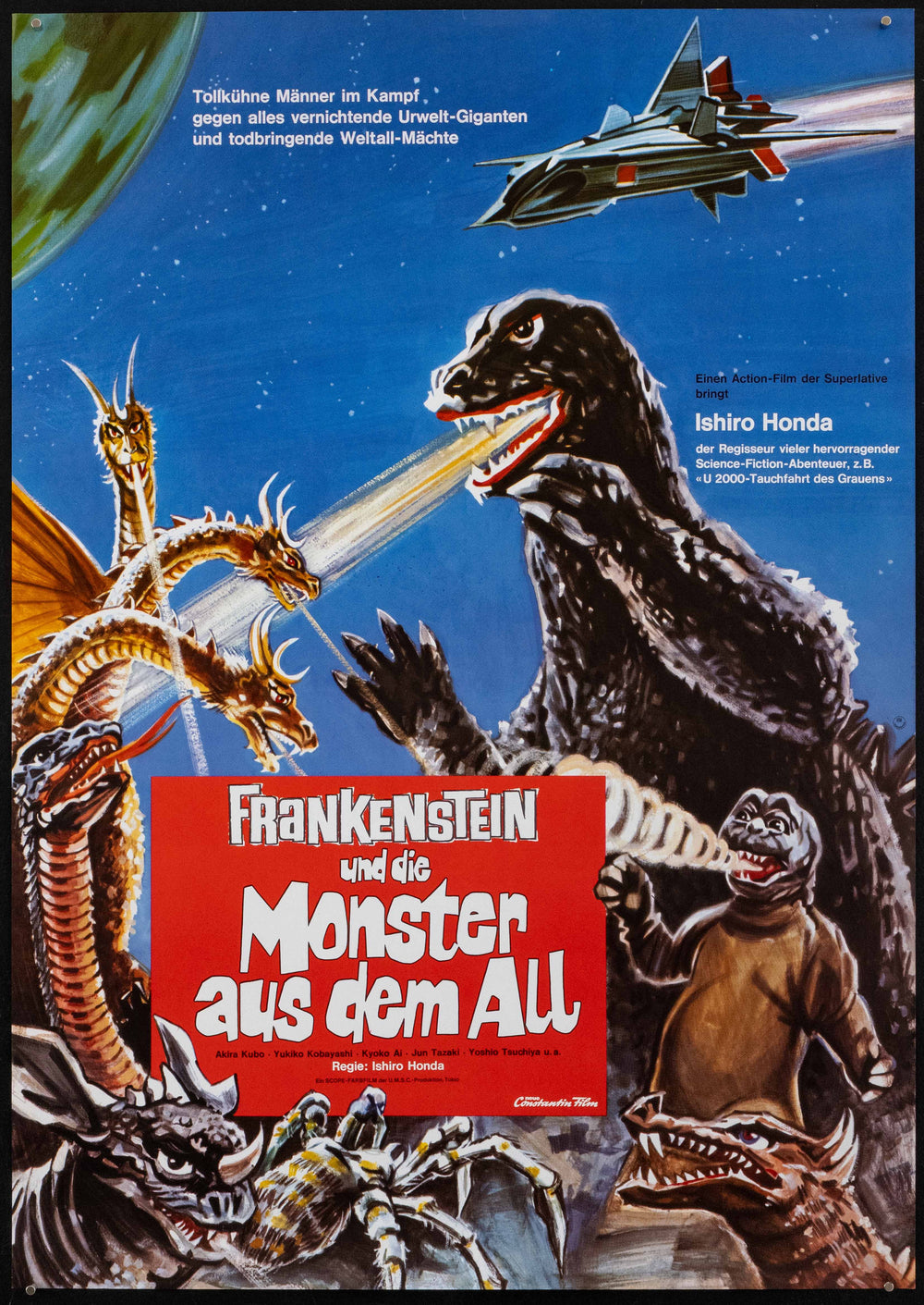Destroy All Monsters Original Vintage Movie Poster