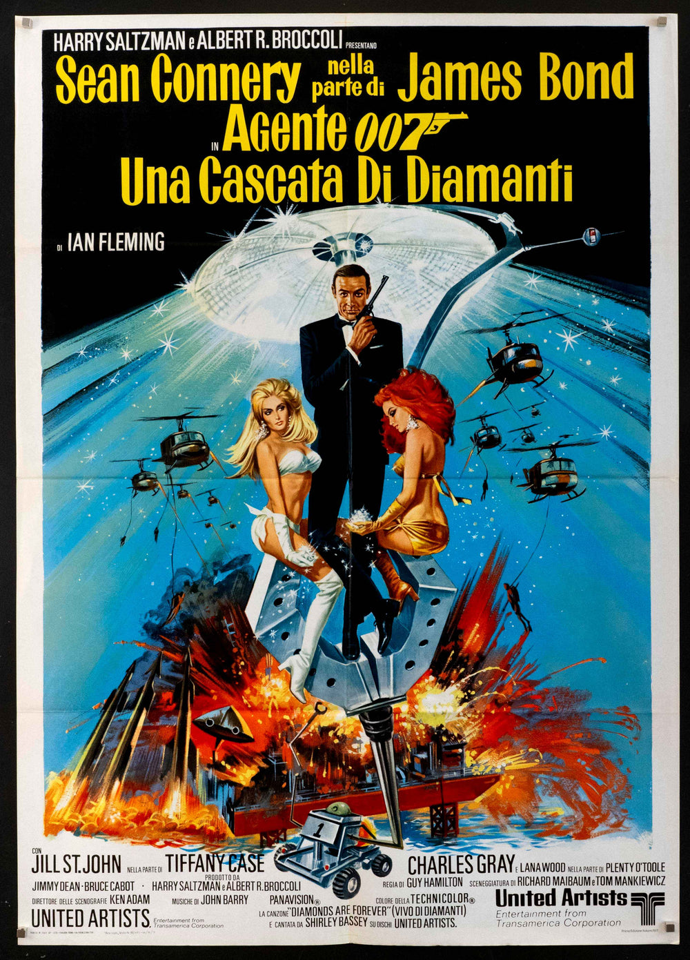 Diamonds are Forever Original Vintage Movie Poster