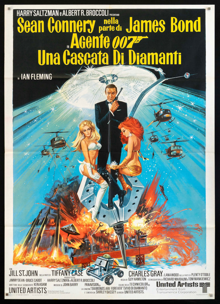 Diamonds are Forever Original Vintage Movie Poster
