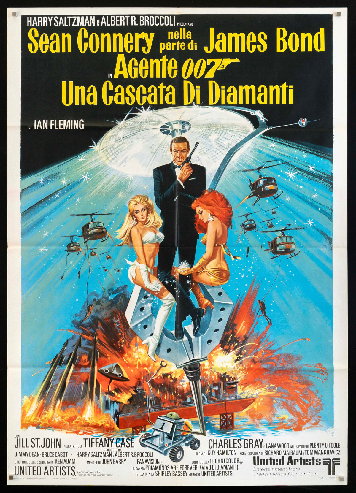 Diamonds are Forever Original Vintage Movie Poster