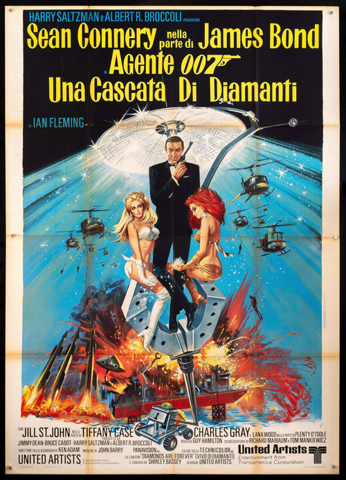 Diamonds are Forever Original Vintage Movie Poster