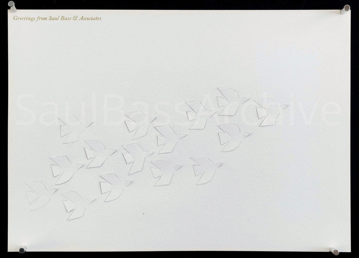 Die Cut White Holiday Card Original Vintage Movie Poster