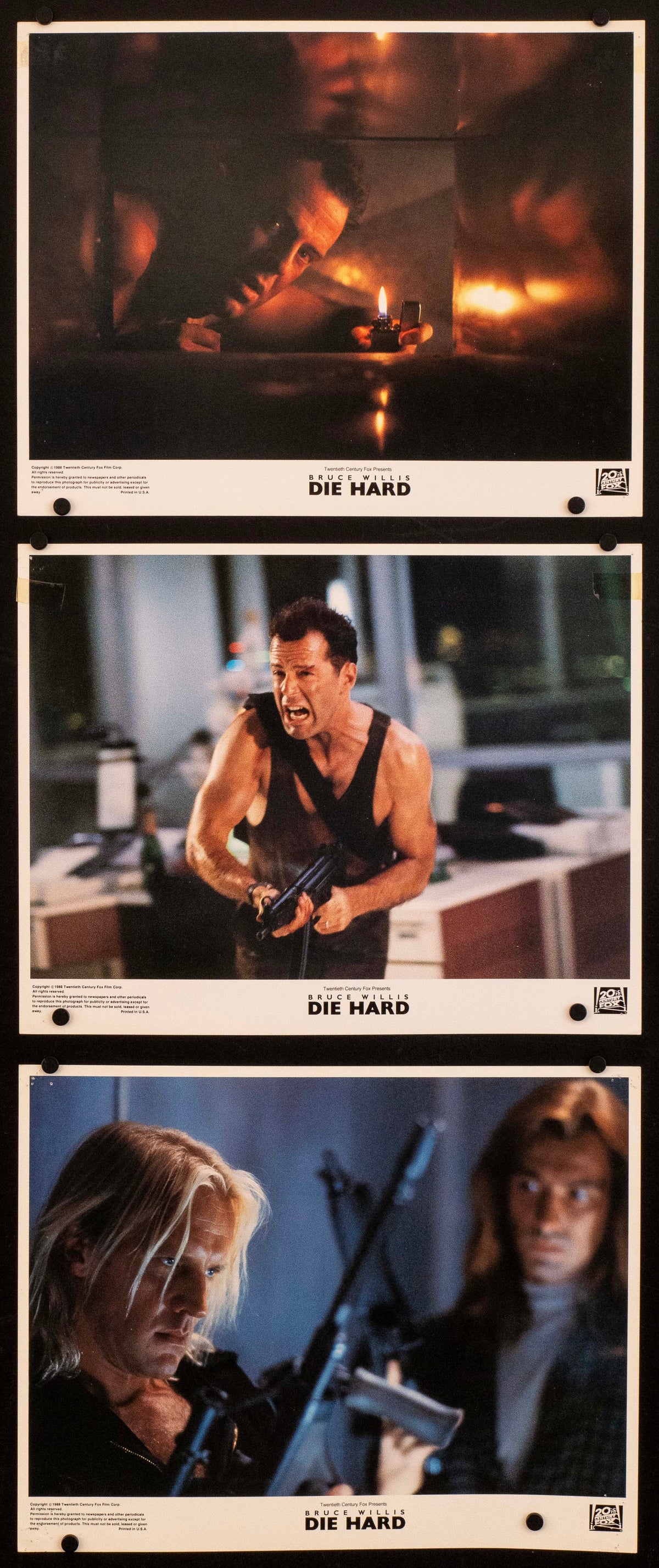 Die Hard Lobby Card Set (8-11x14) Original Vintage Movie Poster