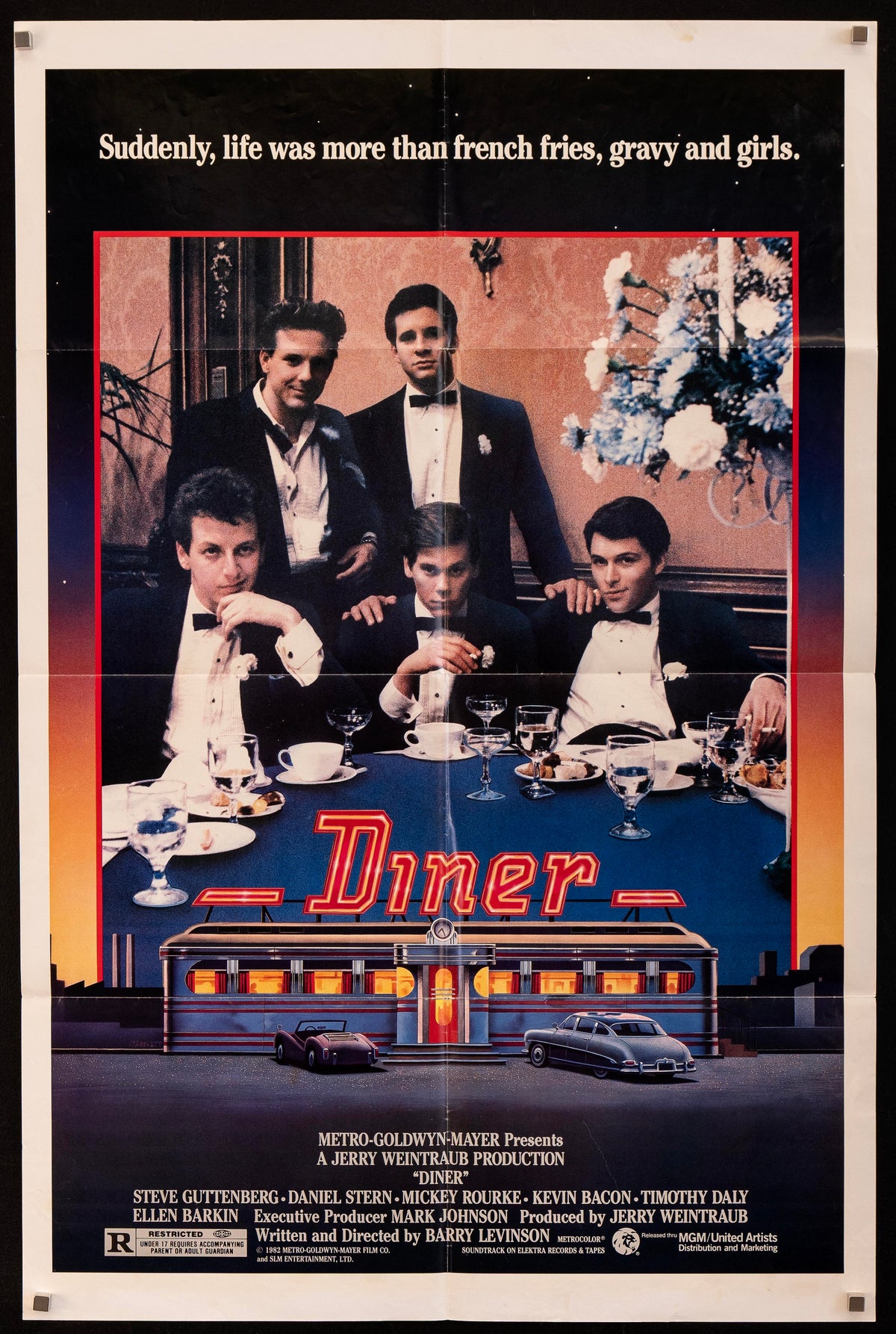 Diner 1 Sheet (27x41) Original Vintage Movie Poster