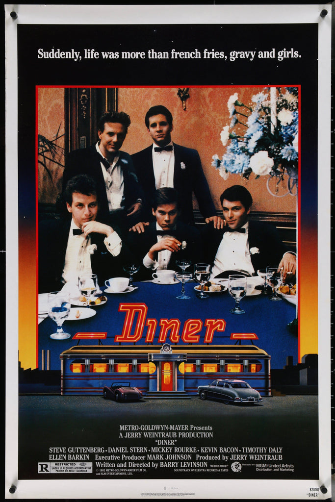Diner 1 Sheet (27x41) Original Vintage Movie Poster