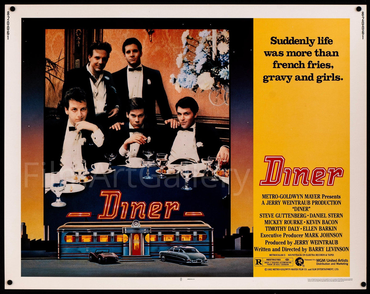 Diner Half Sheet (22x28) Original Vintage Movie Poster