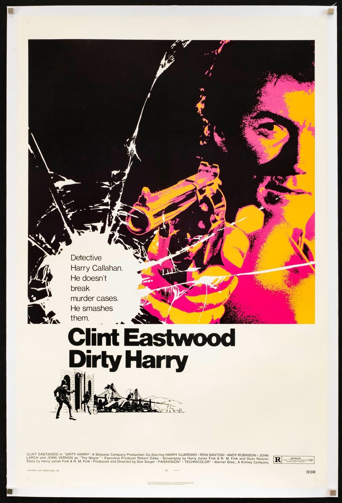Dirty Harry Original Vintage Movie Poster