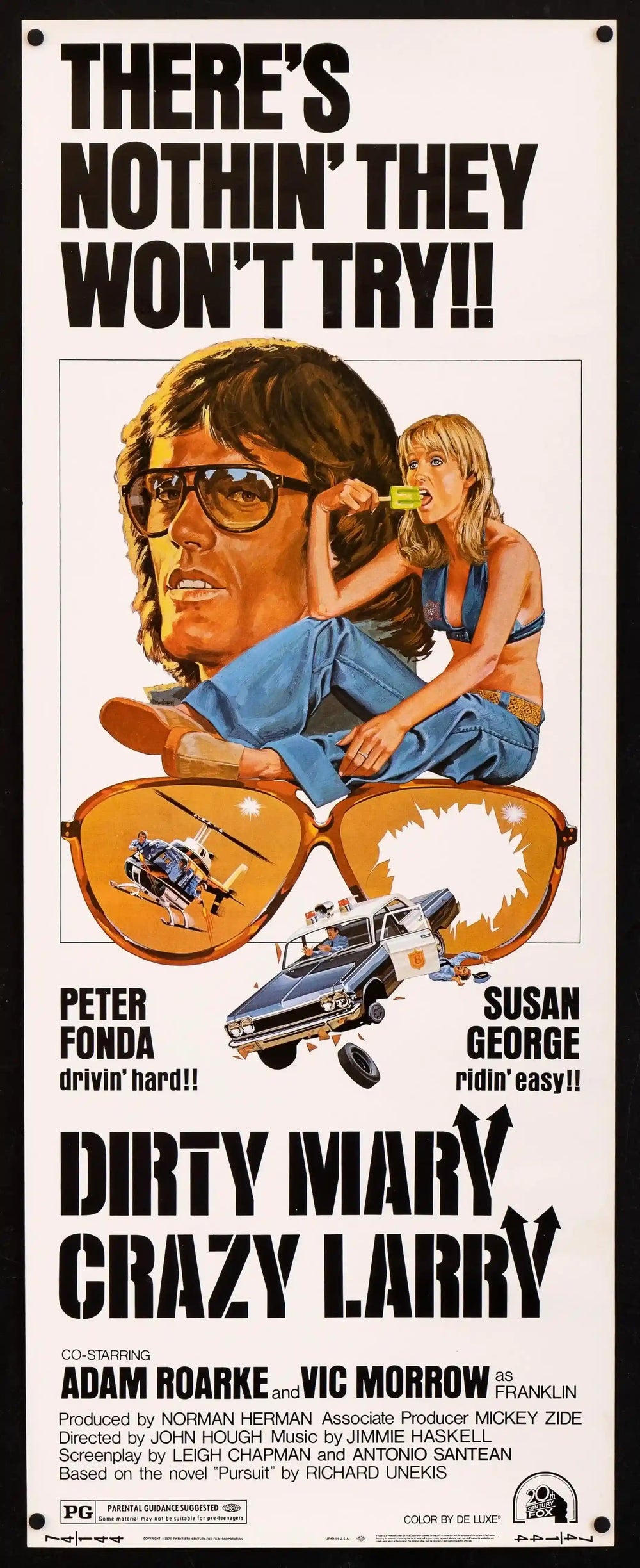 Dirty Mary Crazy Larry Original Vintage Movie Poster