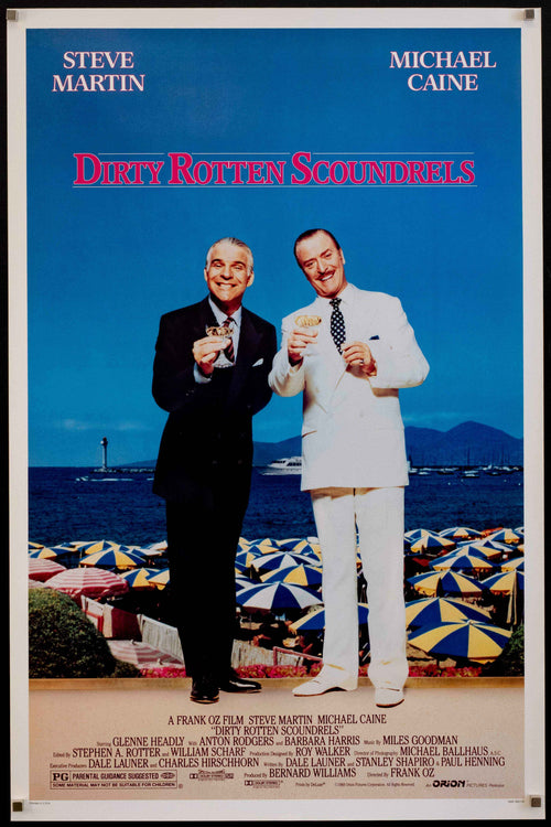 Dirty Rotten Scoundrels Original Vintage Movie Poster