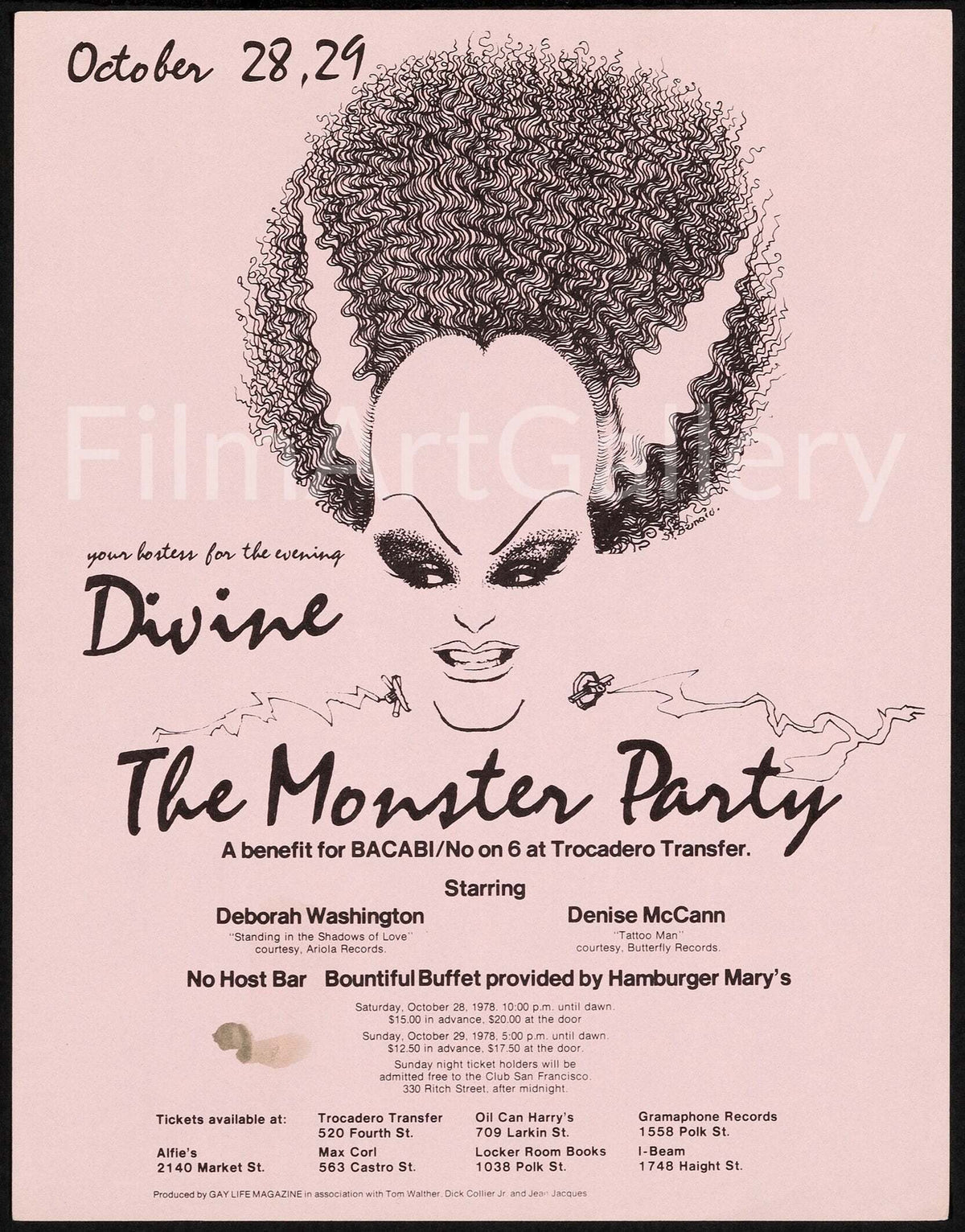 Divine: The Monster Party Original Vintage Movie Poster