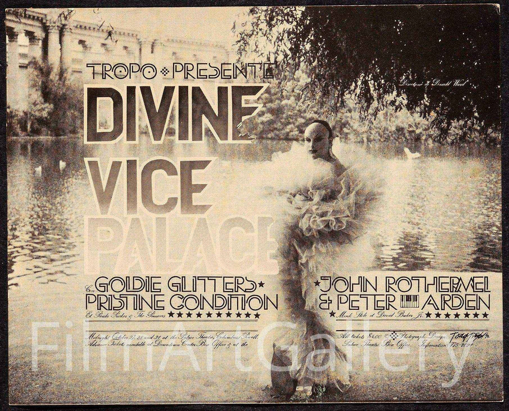 Divine in Vice Palace Original Vintage Movie Poster