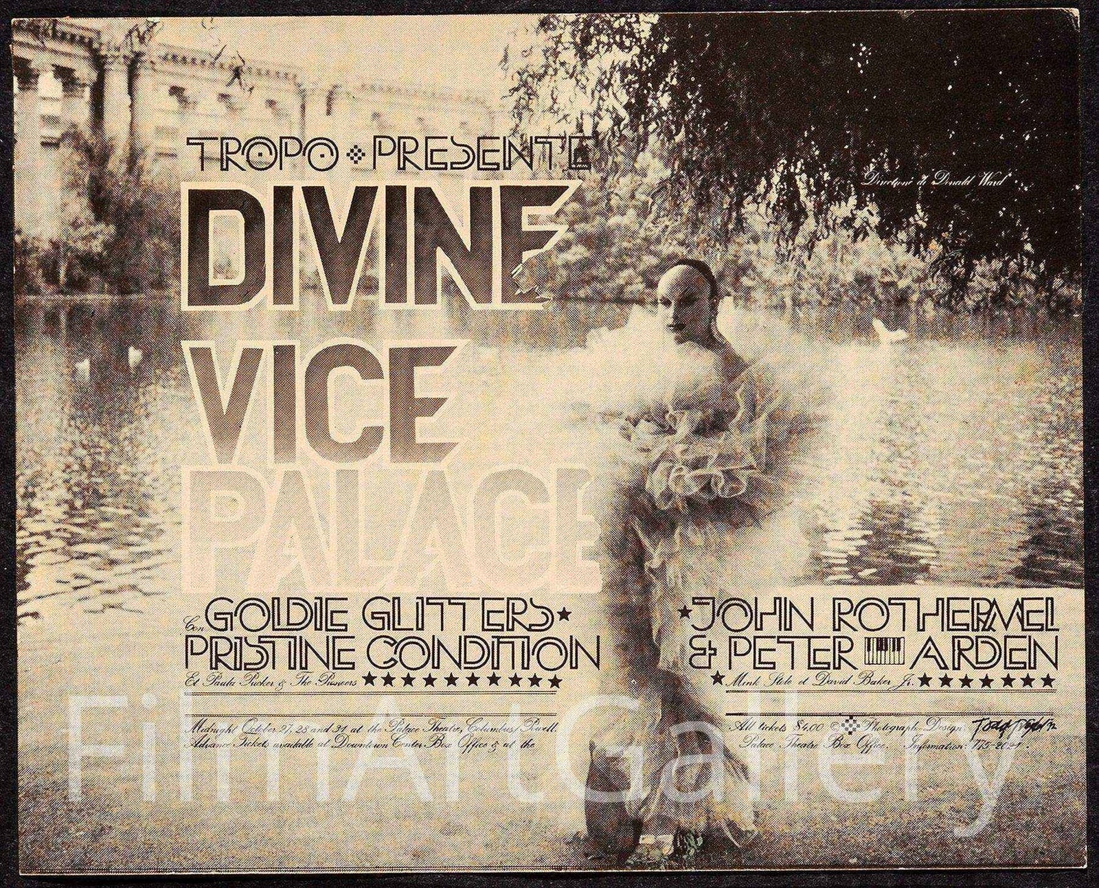 Divine in Vice Palace Original Vintage Movie Poster
