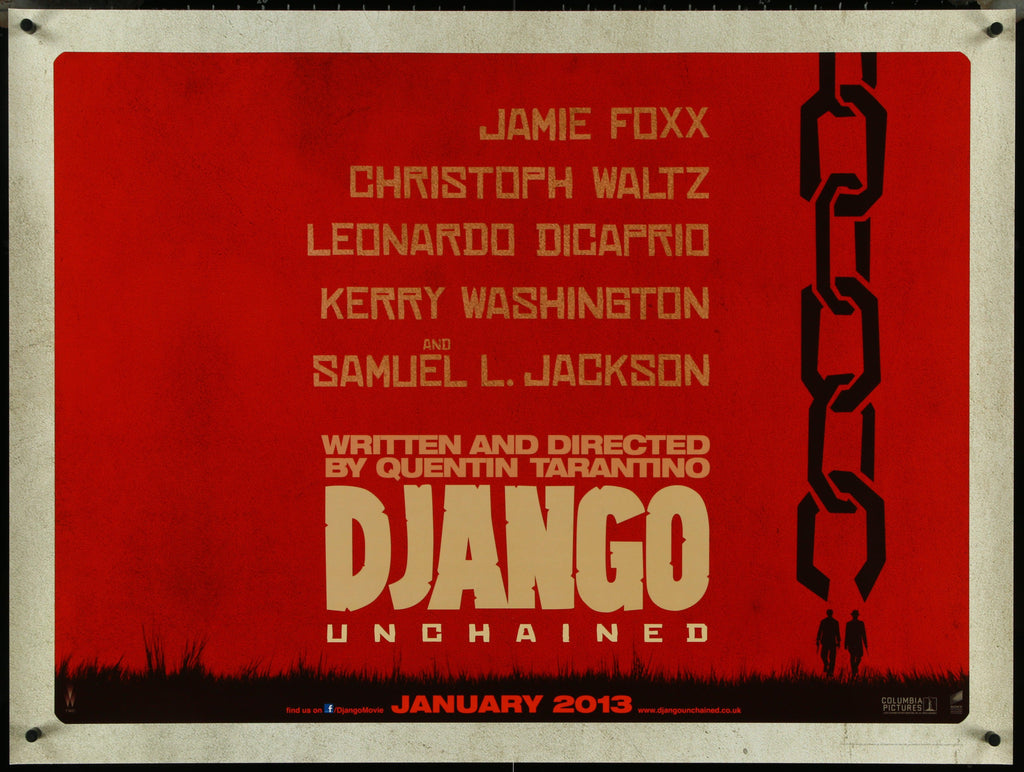 Django Unchained British Quad (30x40) Original Vintage Movie Poster