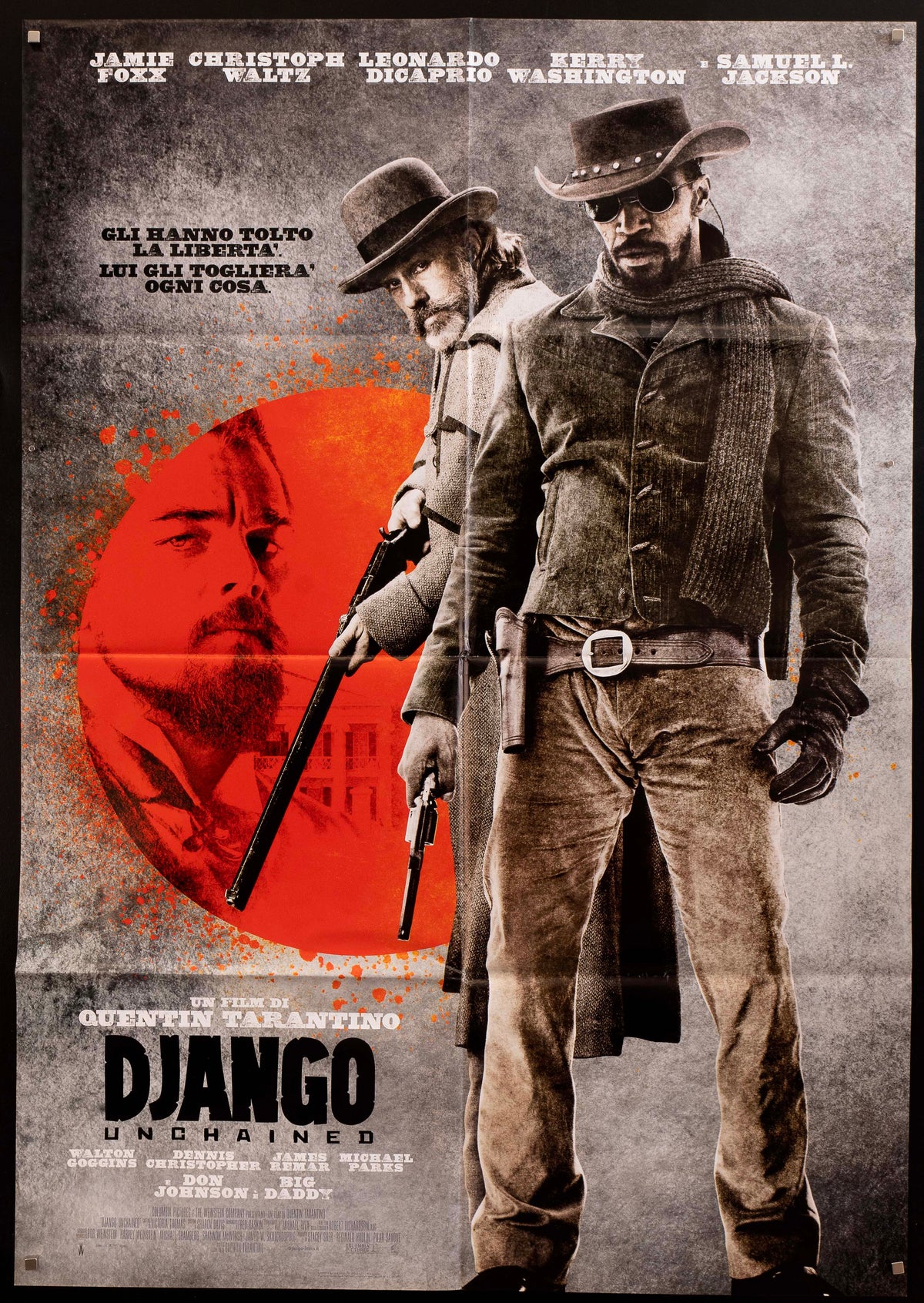 Django Unchained Italian 2 Foglio (39x55) Original Vintage Movie Poster