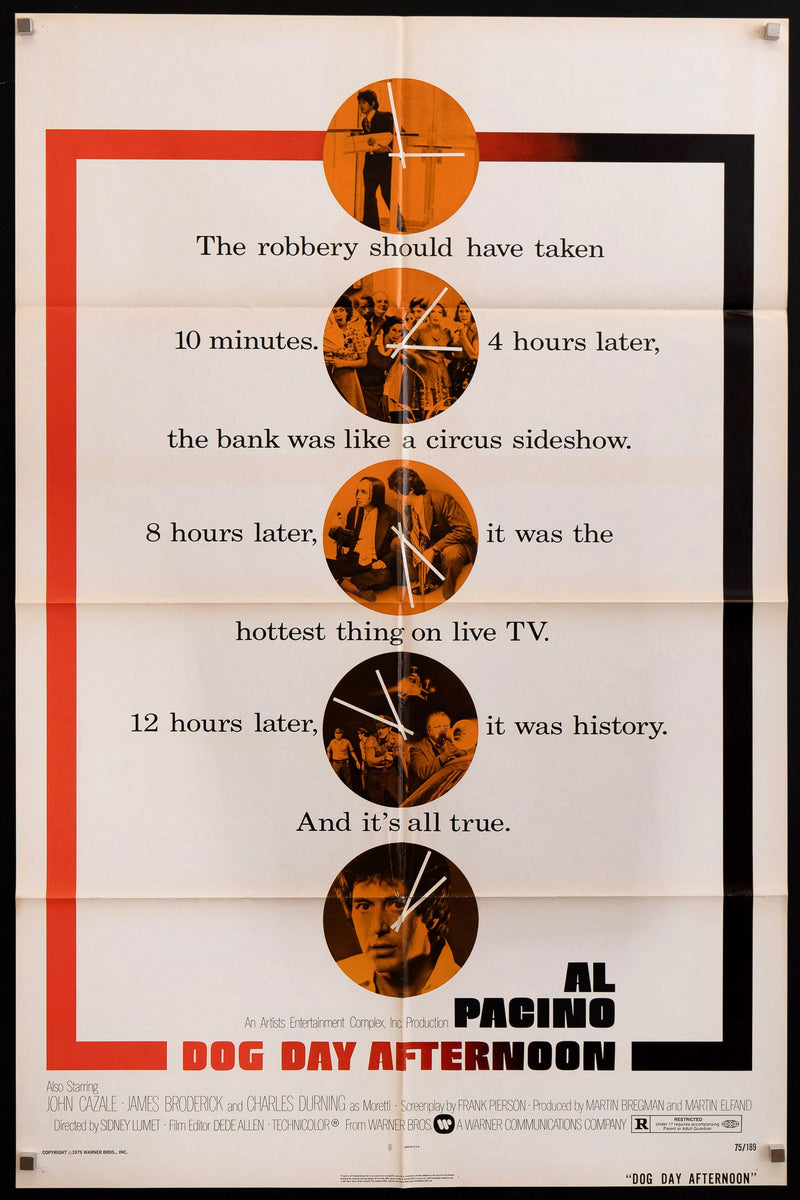 Dog Day Afternoon 1 Sheet (27x41) Original Vintage Movie Poster