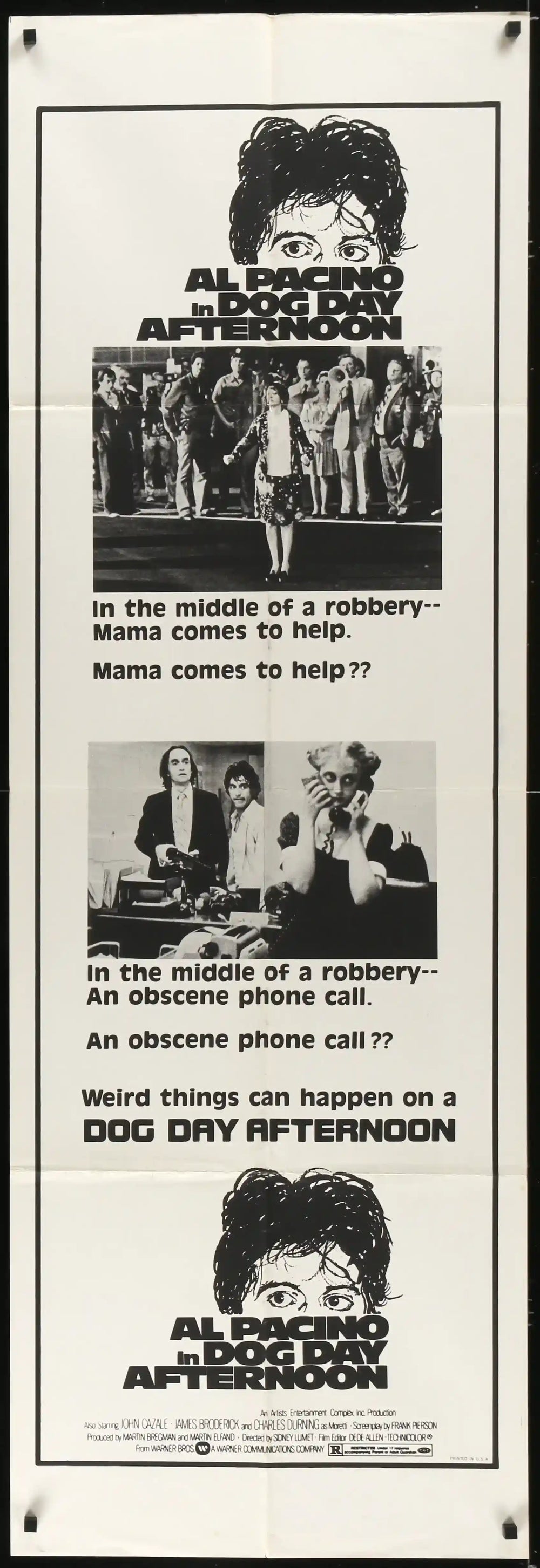 Dog Day Afternoon Original Vintage Movie Poster