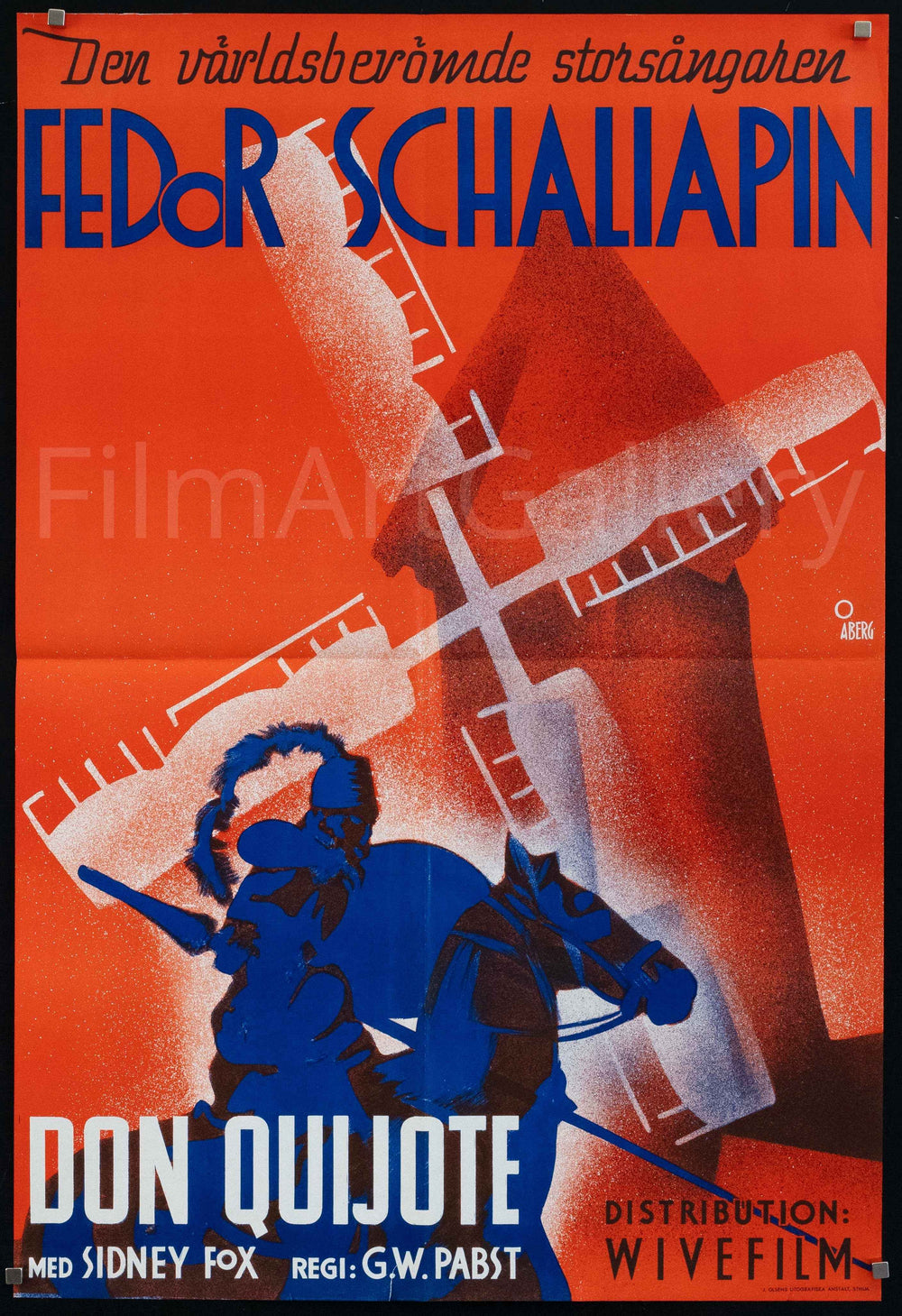 Don Quixote Original Vintage Movie Poster
