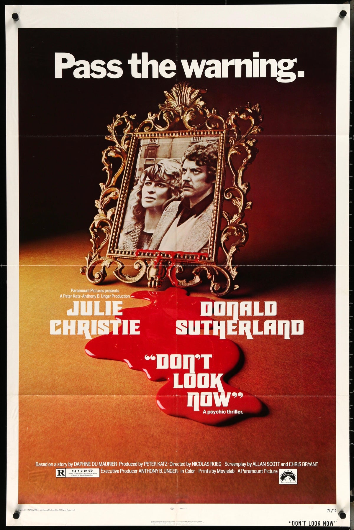 Don&#39;t Look Now 1 Sheet (27x41) Original Vintage Movie Poster