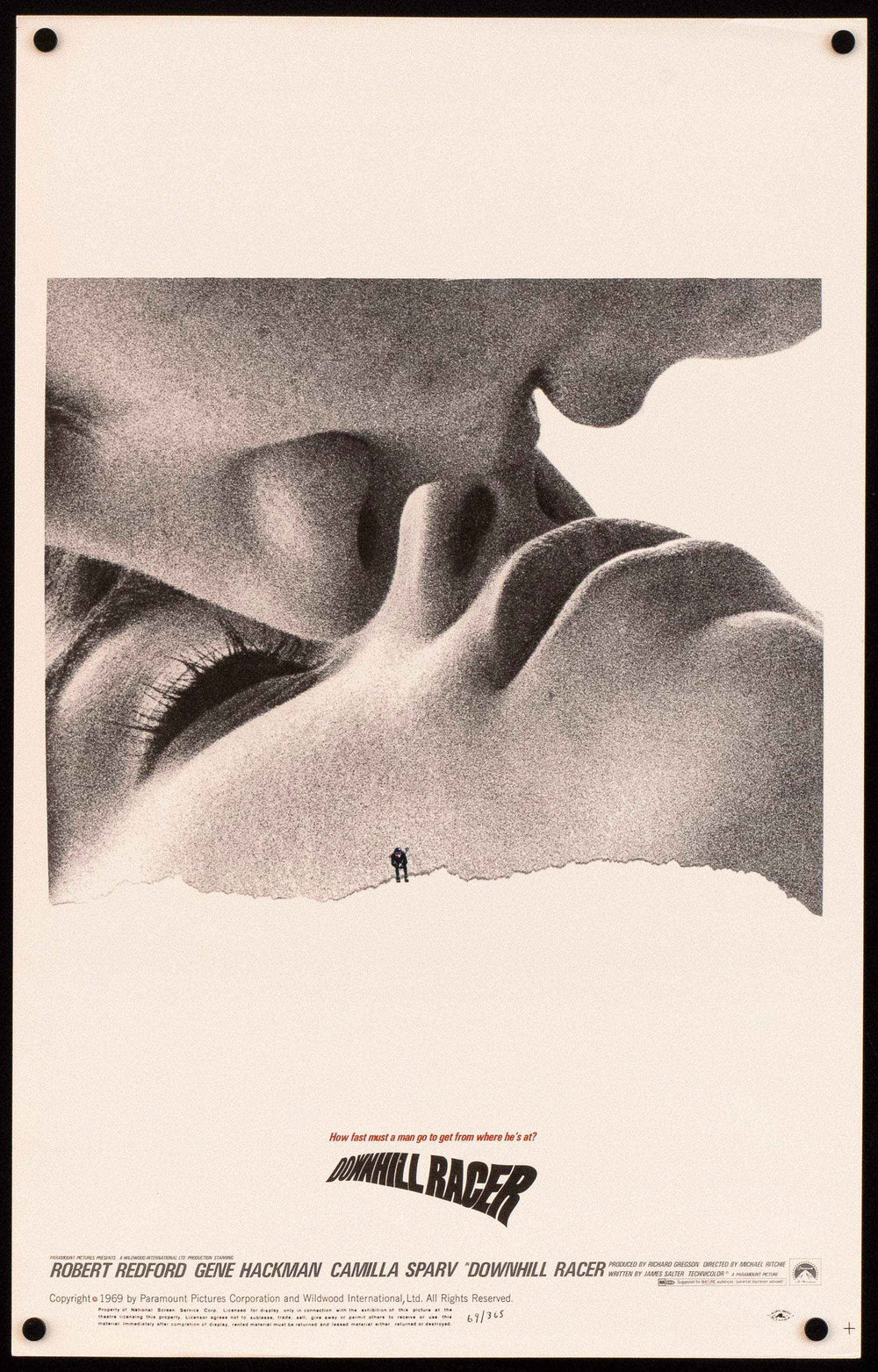 Downhill Racer Original Vintage Movie Poster