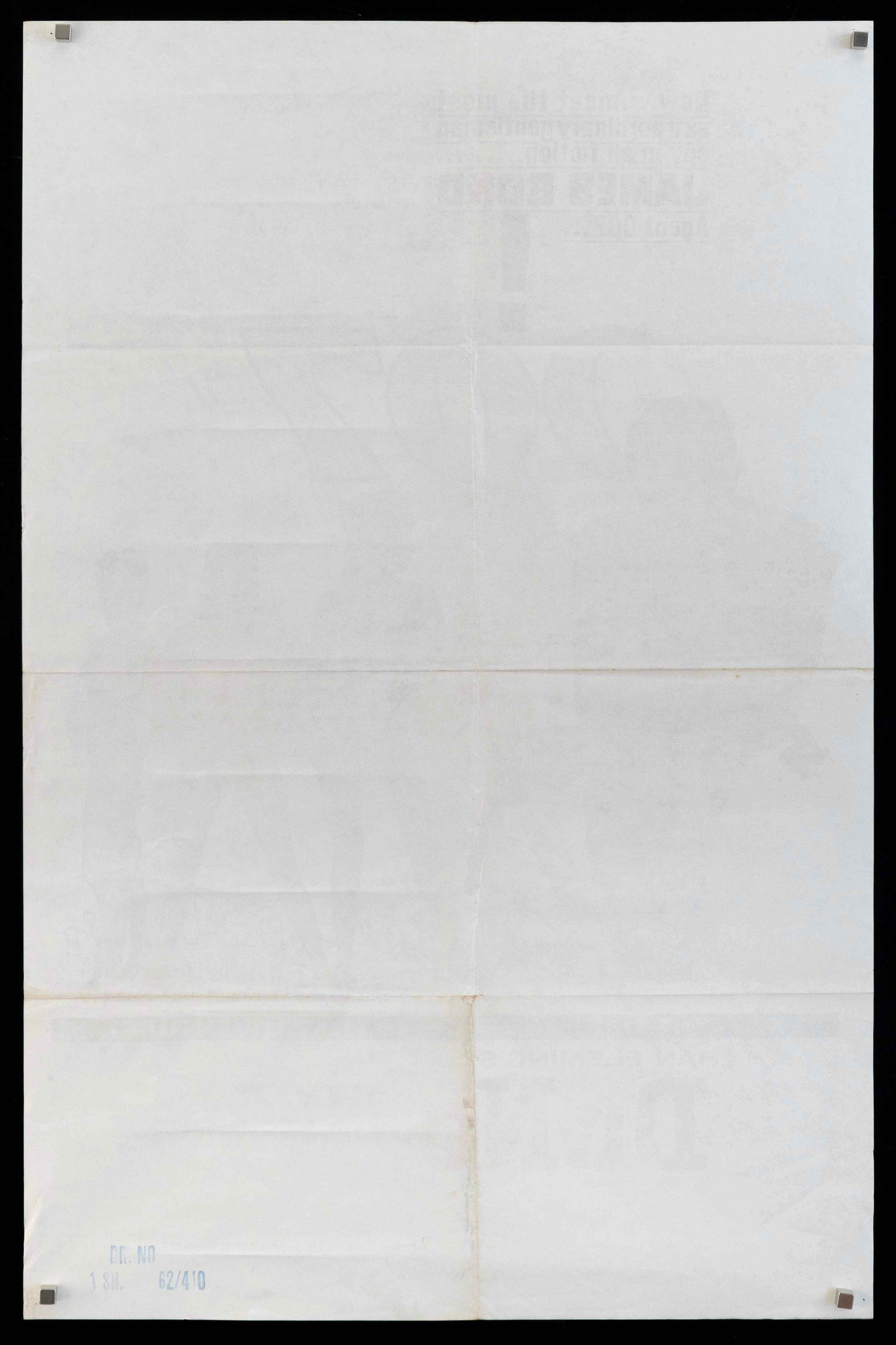 Dr. No Original Vintage Movie Poster