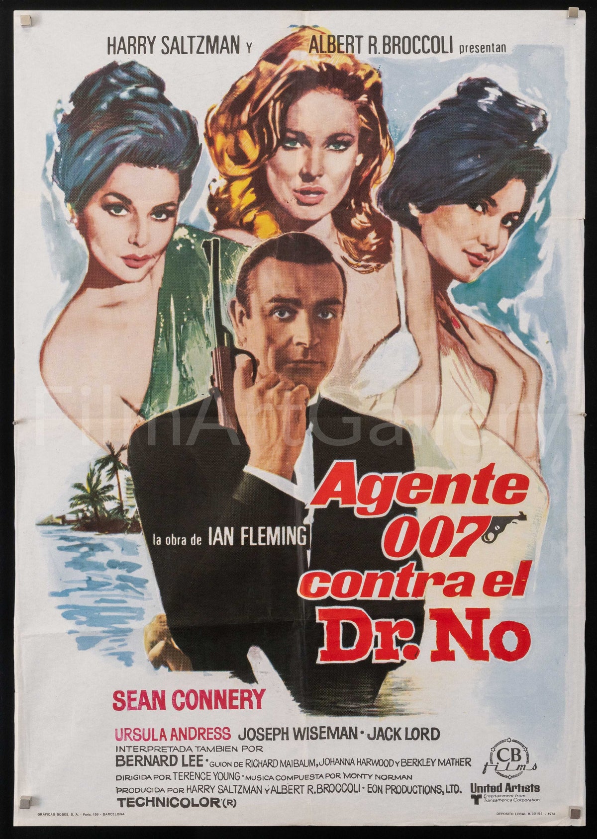 Dr. No Original Vintage Movie Poster