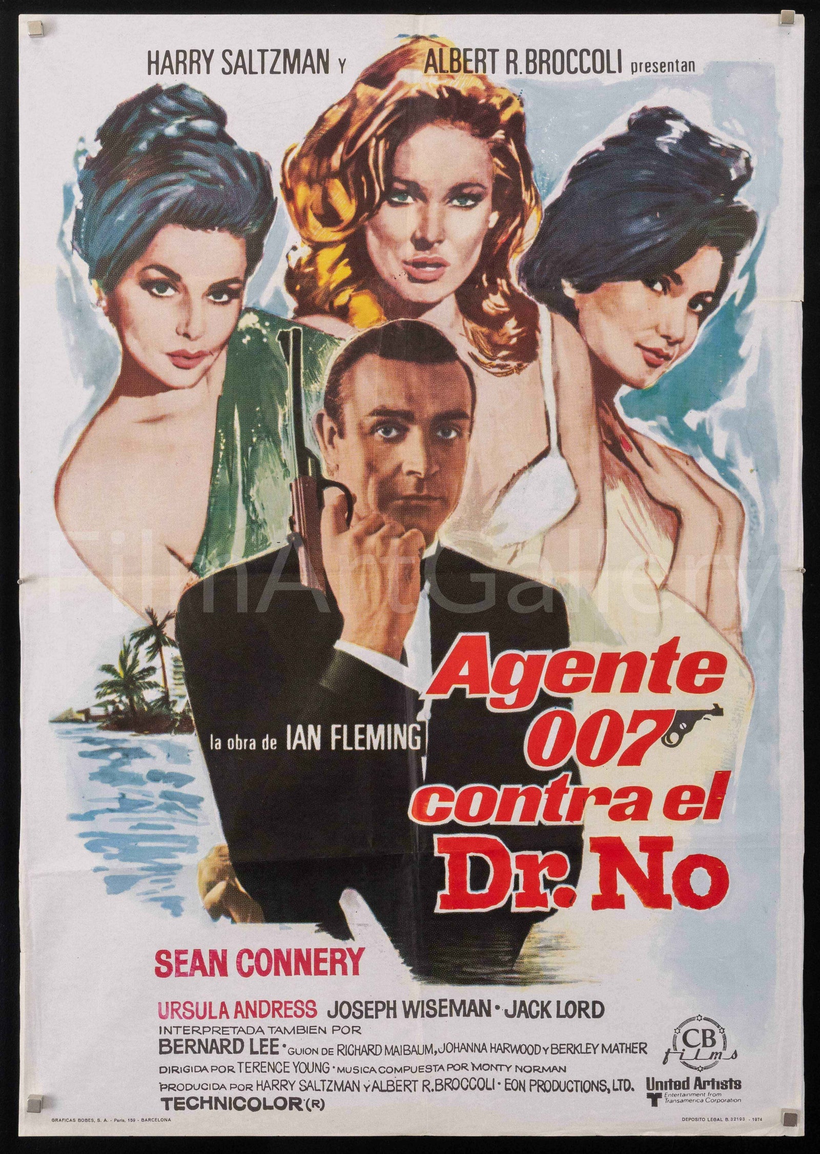 Dr. No Original Vintage Movie Poster