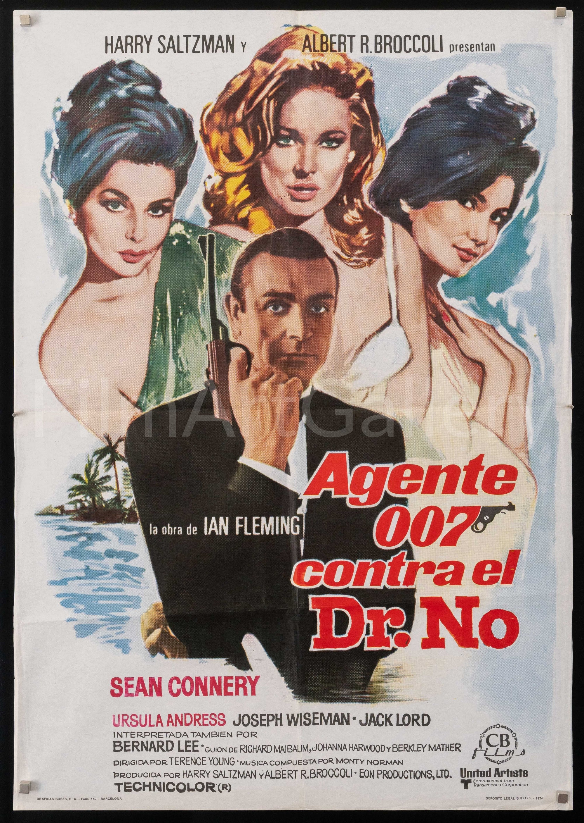 Dr. No Original Vintage Movie Poster