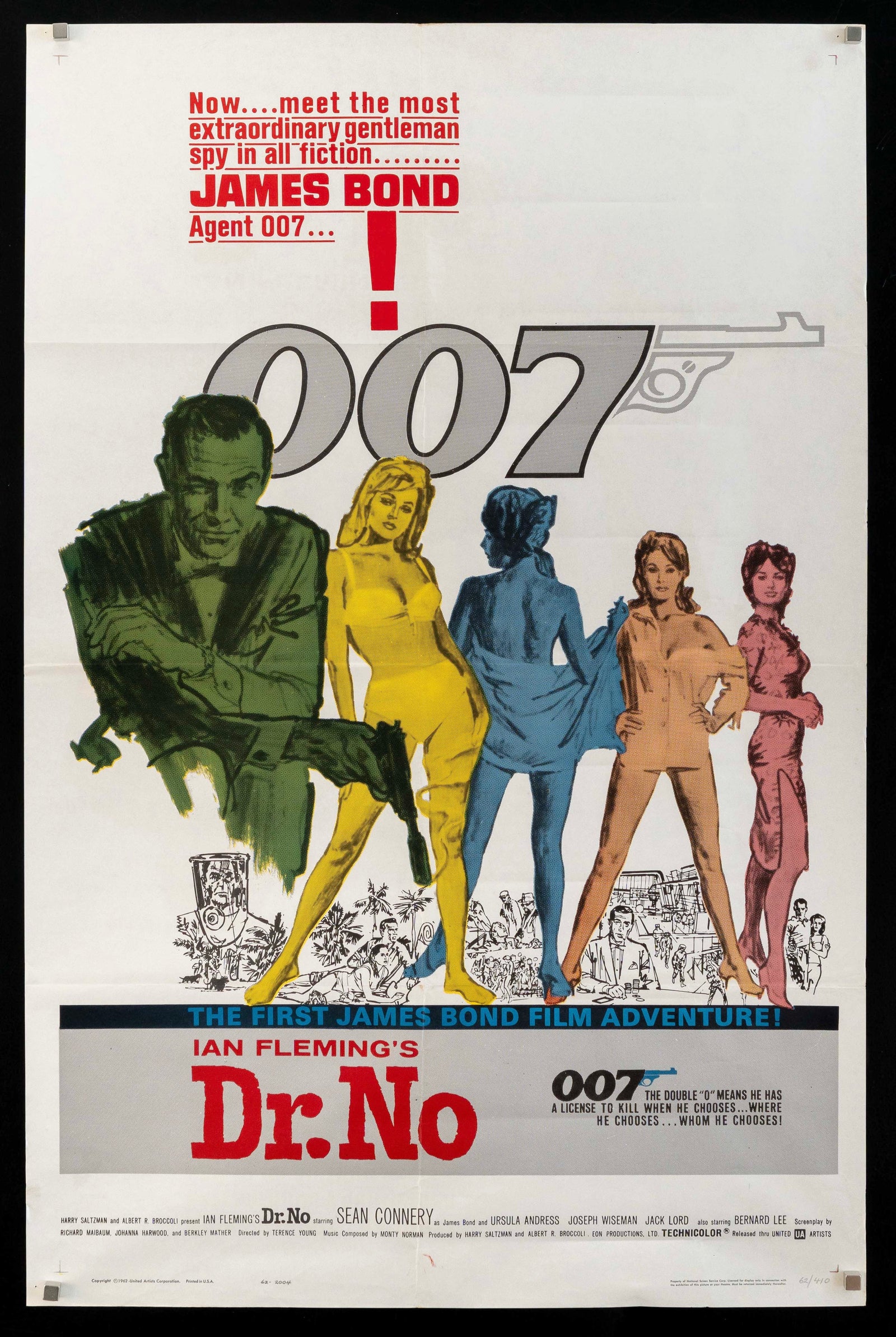 Dr. No Original Vintage Movie Poster