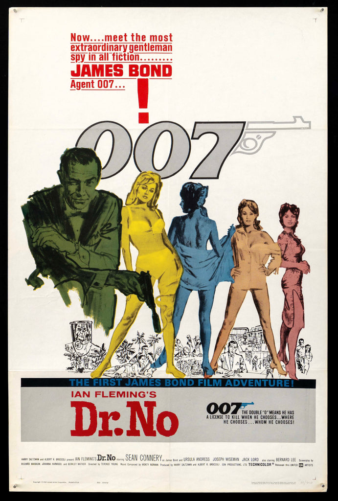 Dr. No Original Vintage Movie Poster