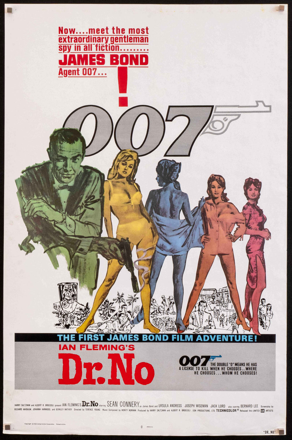 Dr. No Original Vintage Movie Poster