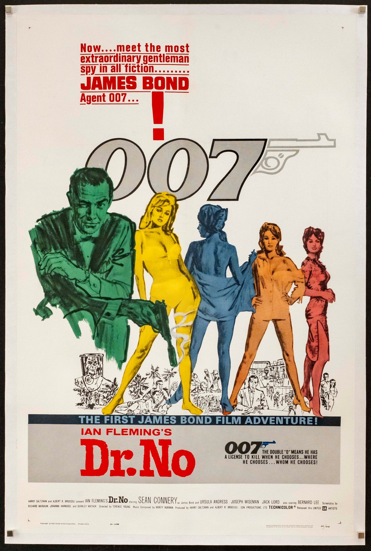 Dr. No Original Vintage Movie Poster