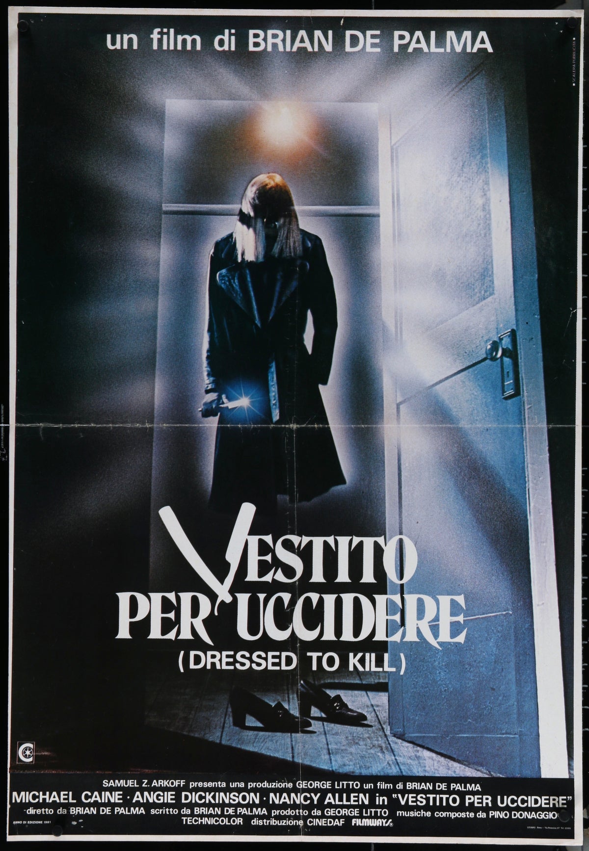 Dressed to Kill Italian 1 foglio (26x37) Original Vintage Movie Poster