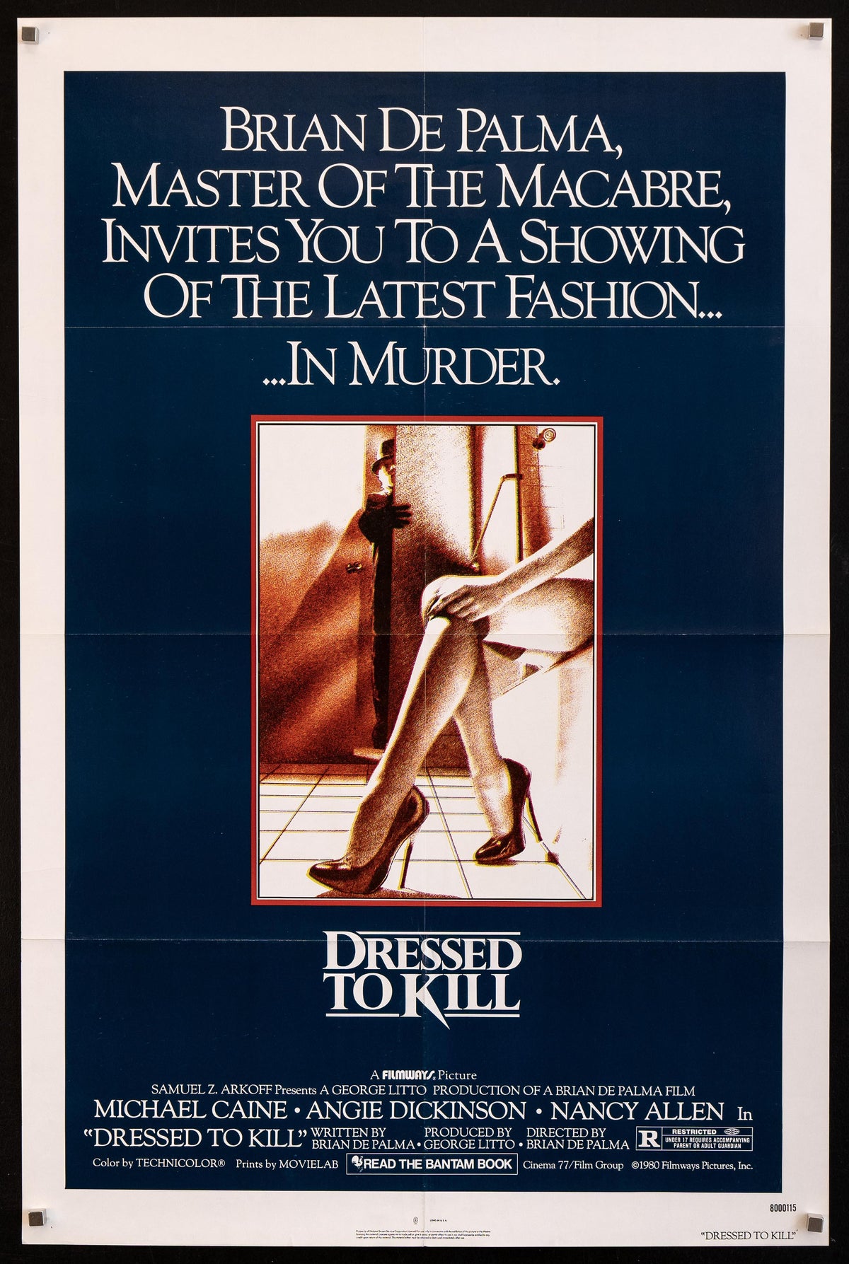 Dressed to Kill Original Vintage Movie Poster