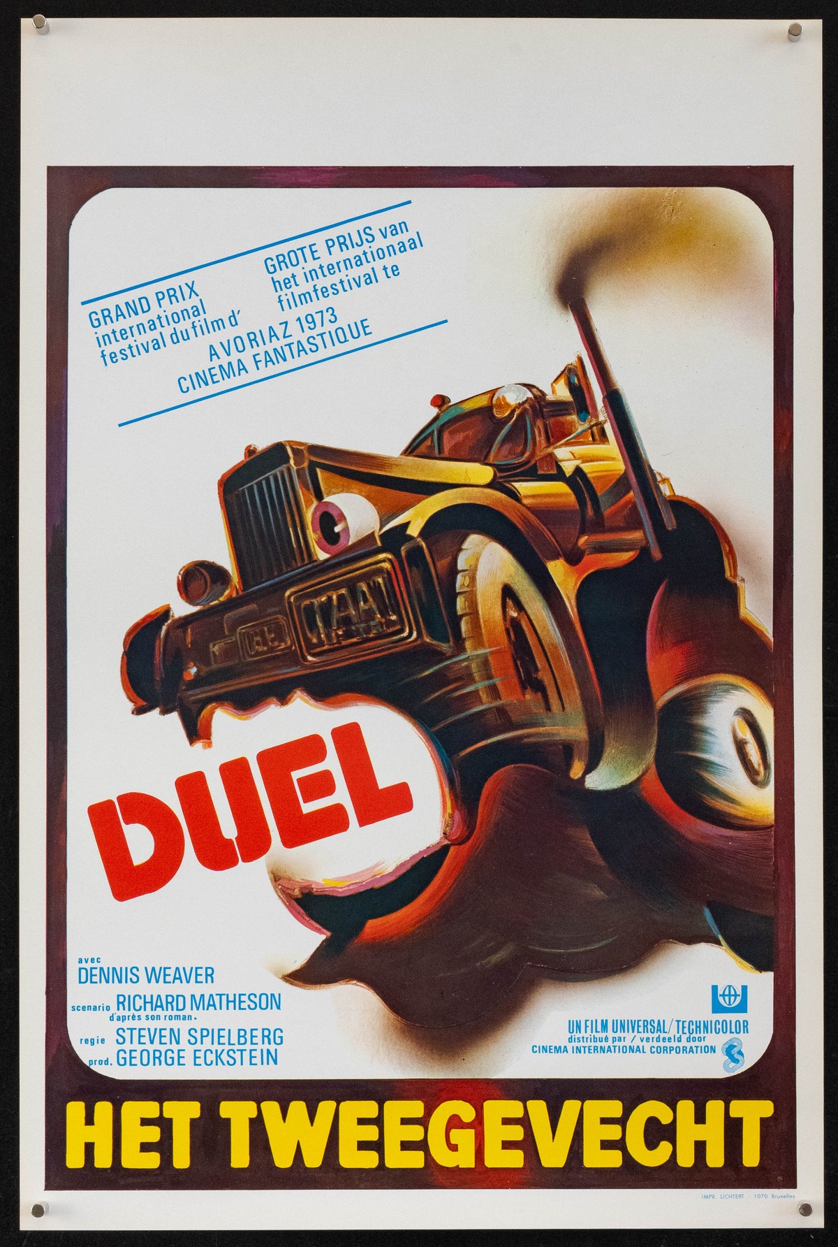 Duel Original Vintage Movie Poster
