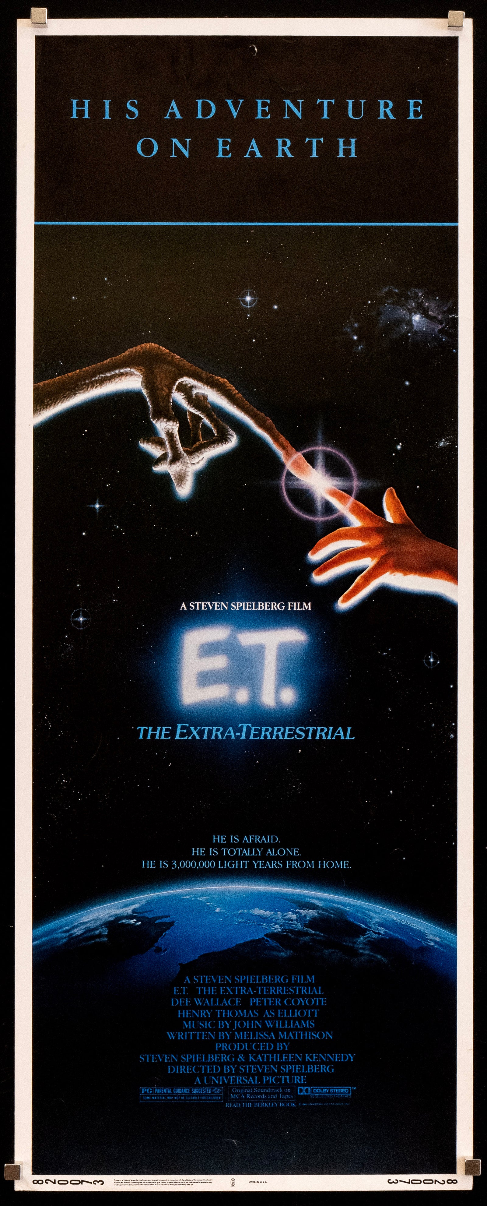 E.T. Original Vintage Movie Poster