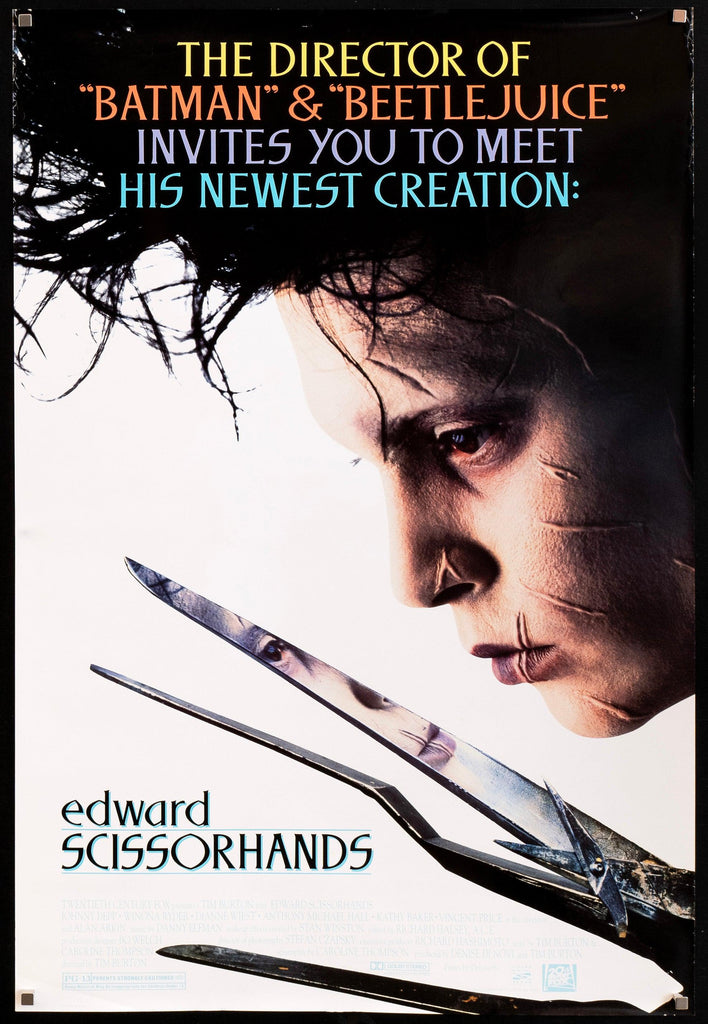 Edward Scissorhands Original Vintage Movie Poster