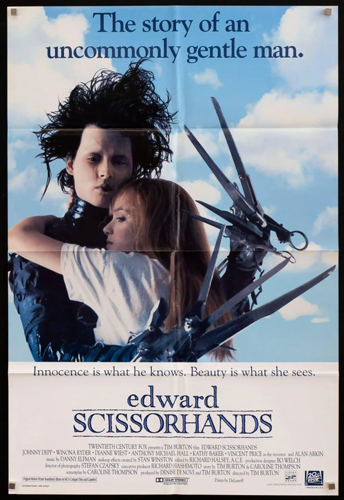 Edward Scissorhands Original Vintage Movie Poster