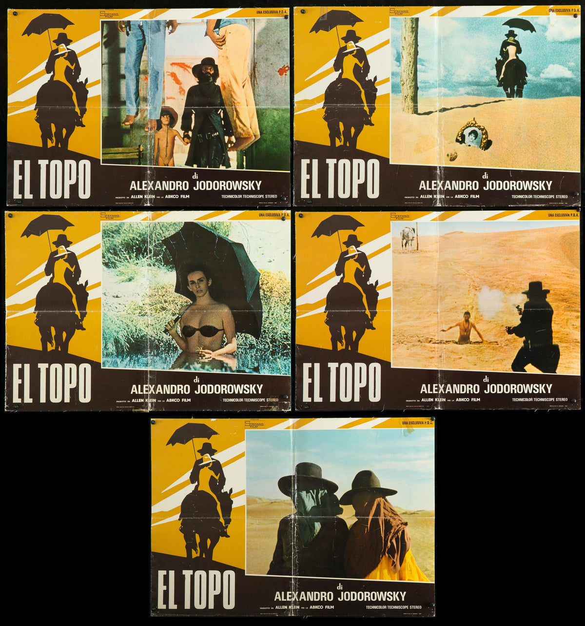 El Topo Italian Photobusta (5-18x26) Original Vintage Movie Poster