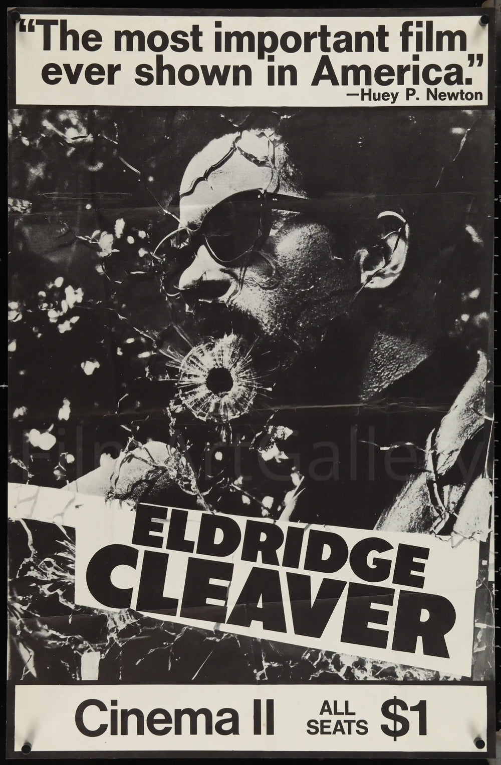 Eldridge Cleaver Black Panther Original Vintage Movie Poster