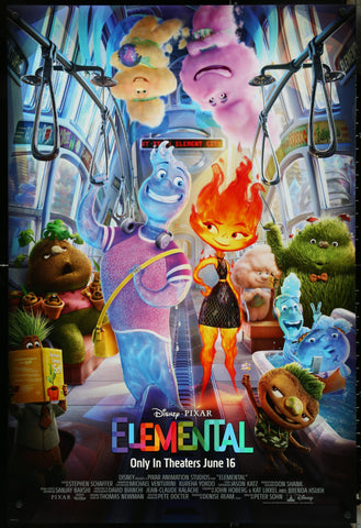 Elemental Movie Poster 2023 1 Sheet (27x41)