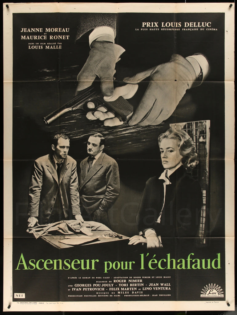 Elevator to the Gallows Original Vintage Movie Poster