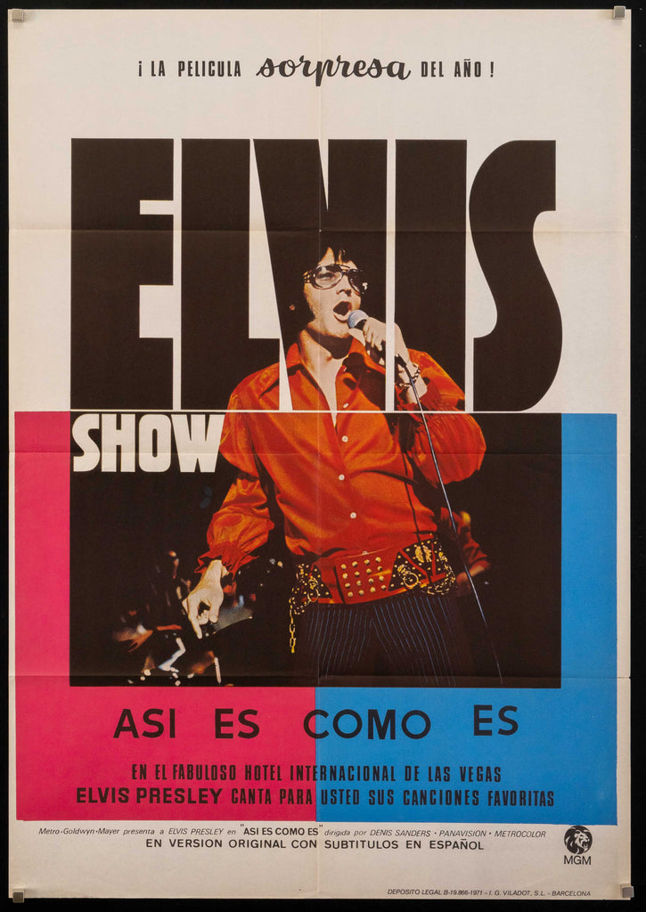 Elvis That's the Way It Is Original Vintage Movie Poster
