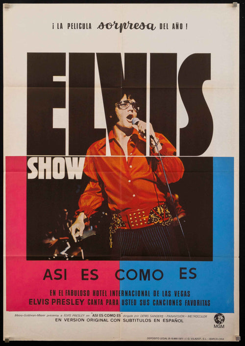 Elvis That's the Way It Is Original Vintage Movie Poster