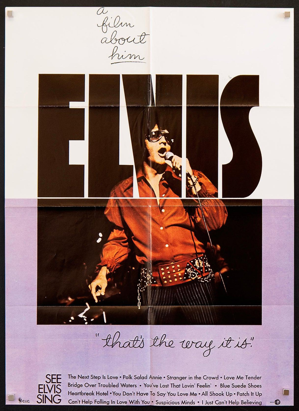 Elvis That&#39;s the Way It Is Original Vintage Movie Poster
